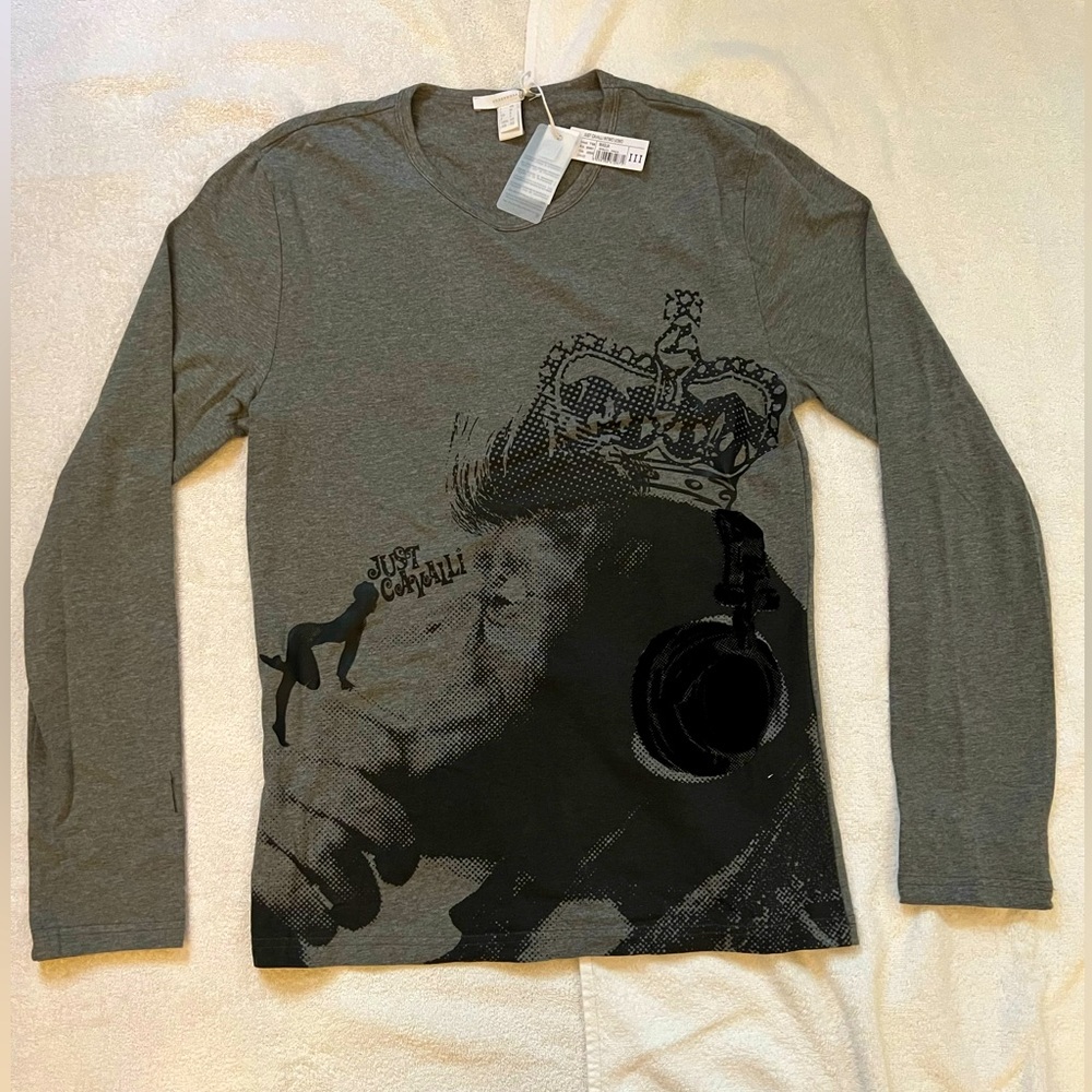 Just Cavalli Men Grey Light Sweatshirt